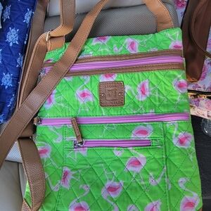Stone Mountain Quilted Flamingo Cross Body Bag